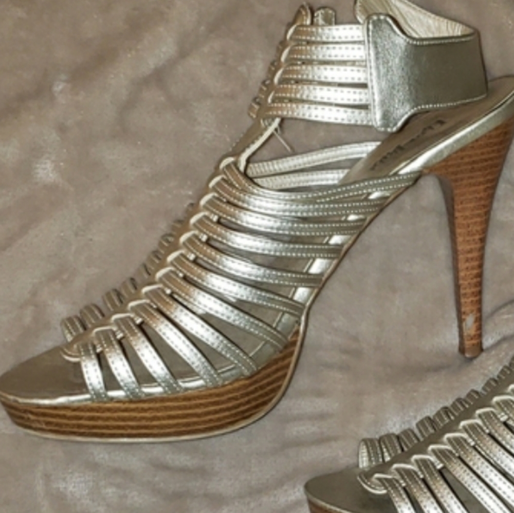 Limelight Sasima heels - light metallic gold
